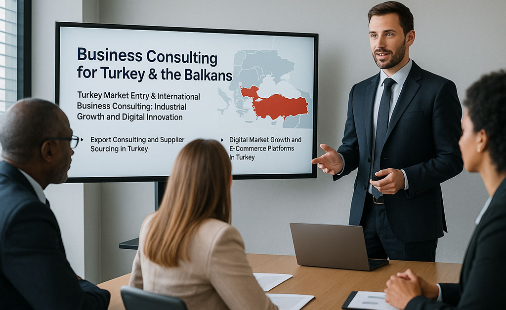 Business consulting for Turkey and the Balkans supporting international market entry and expansion strategies