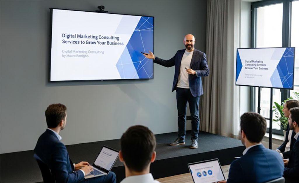 Digital marketing strategy planning with SEO analysis and competitor research