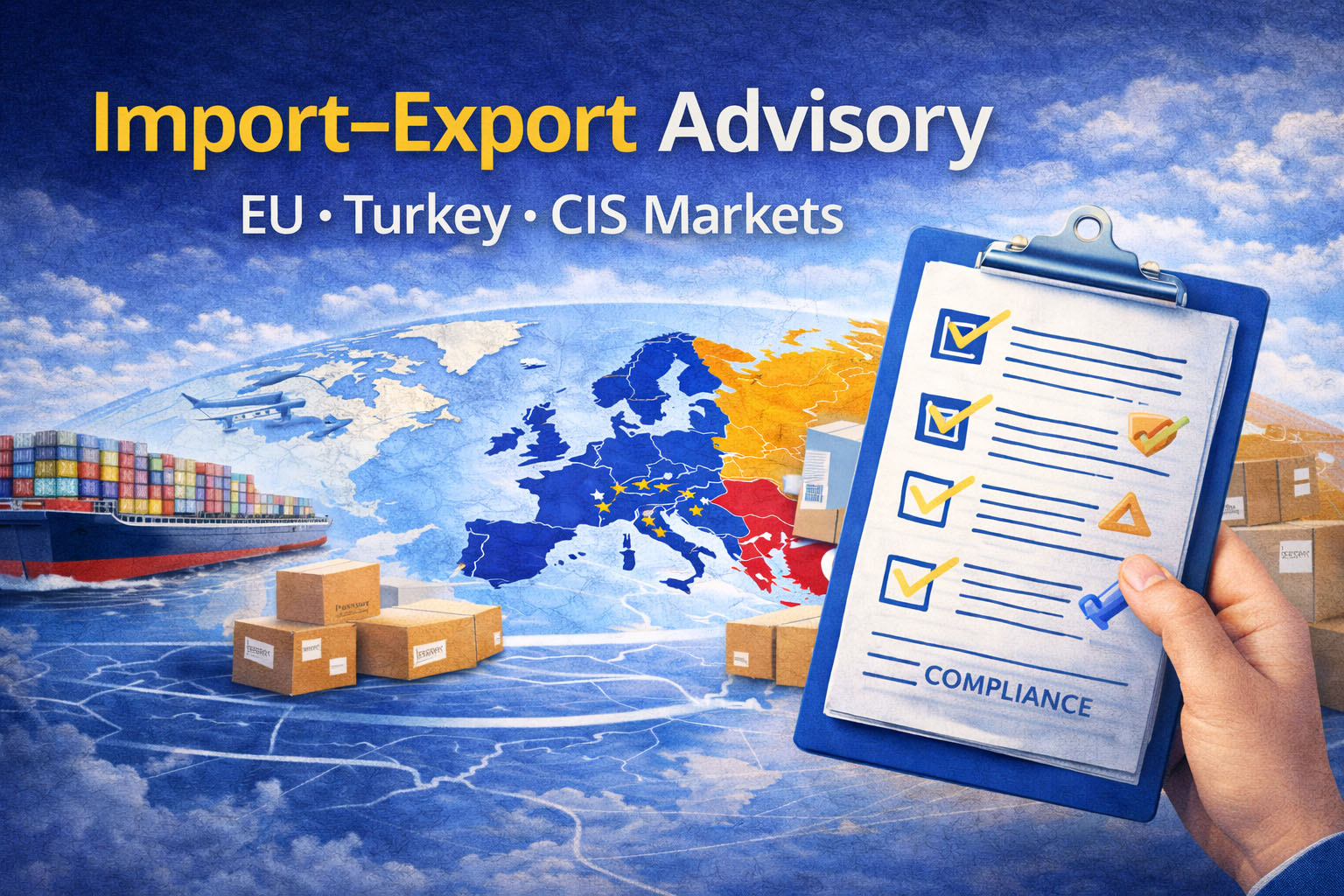 Import export advisory for EU Turkey and CIS markets